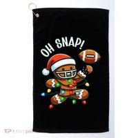 Oh Snap Gingerbreadman Christmas Football Golf Towel thumb 0