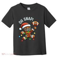 Oh Snap Gingerbreadman Christmas Football Toddler T-Shirt thumb 0