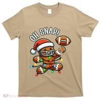 Oh Snap Gingerbreadman Christmas Football T-Shirt thumb 0