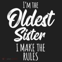 Oldest Sister Gift I Make The Rules Funny Matching Sibling Funny Gift Hat thumb 2
