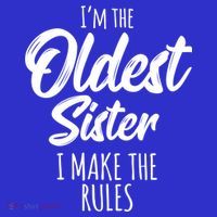 Oldest Sister Gift I Make The Rules Funny Matching Sibling Funny Gift Toddler Hoodie thumb 2