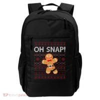 Oh Snap Gingerbread Ugly Christmas Funny Backpack thumb 0