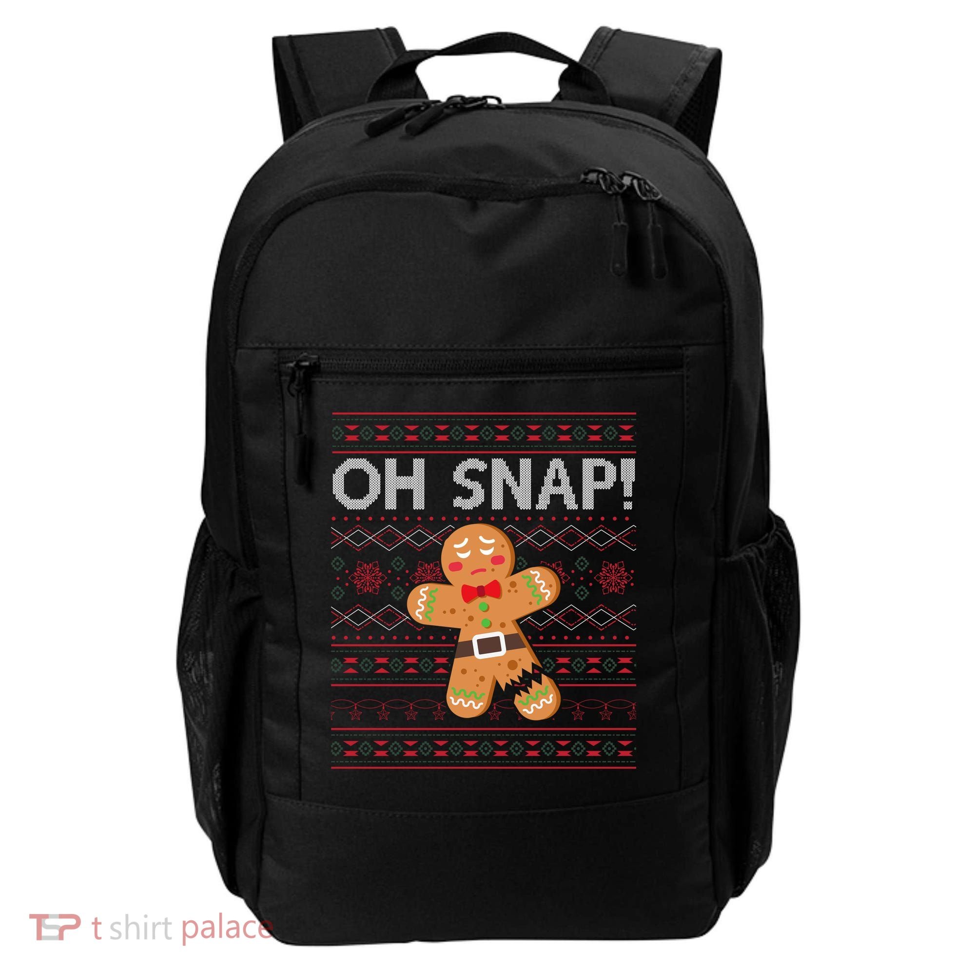 Oh Snap Gingerbread Ugly Christmas Funny Backpack