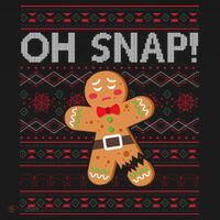 Oh Snap Gingerbread Ugly Christmas Funny Tote Bag thumb 4