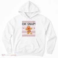 Oh Snap Gingerbread Ugly Christmas Funny Hoodie thumb 0