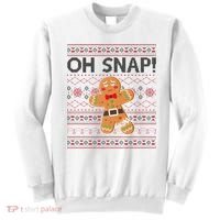 Oh Snap Gingerbread Ugly Christmas Funny Sweatshirt thumb 0