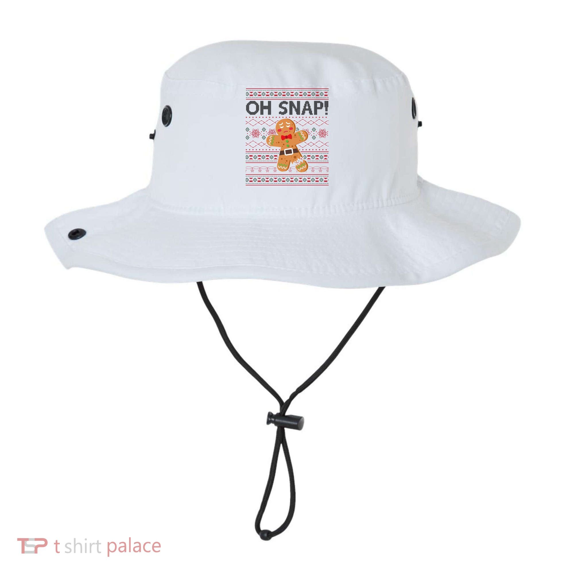 Oh Snap Gingerbread Ugly Christmas Funny Bucket Hat