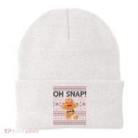 Oh Snap Gingerbread Ugly Christmas Funny Beanie thumb 0