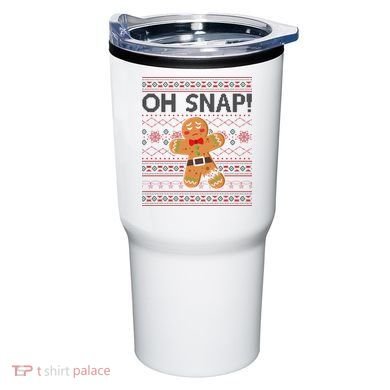 Oh Snap Gingerbread Ugly Christmas Funny Tumbler