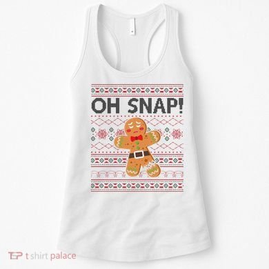 Oh Snap Gingerbread Ugly Christmas Funny Women's Tank Top