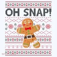 Oh Snap Gingerbread Ugly Christmas Funny Baby Bodysuit thumb 2
