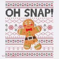 Oh Snap Gingerbread Ugly Christmas Funny Toddler T-Shirt thumb 4