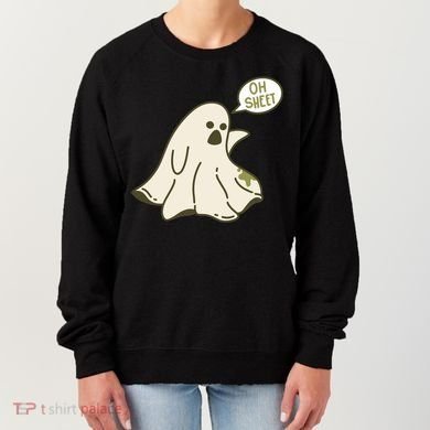 Oh Sheet Ghost Funny Women's Sweatshirt