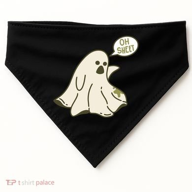 Oh Sheet Ghost Funny USA-Made Doggie Bandana