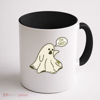 Oh Sheet Ghost Funny Coffee Mug thumb 1