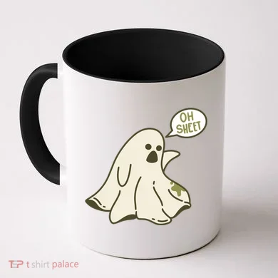 Oh Sheet Ghost Funny Coffee Mug