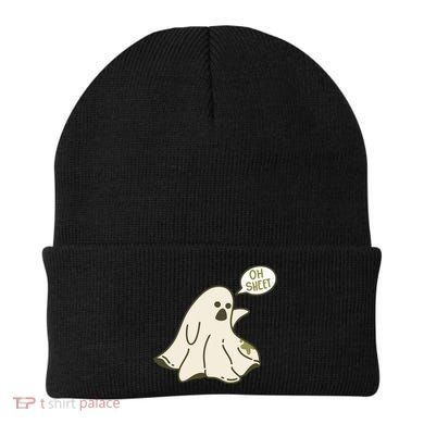 Oh Sheet Ghost Funny Beanie