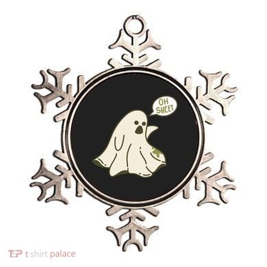 Oh Sheet Ghost Funny Ornament