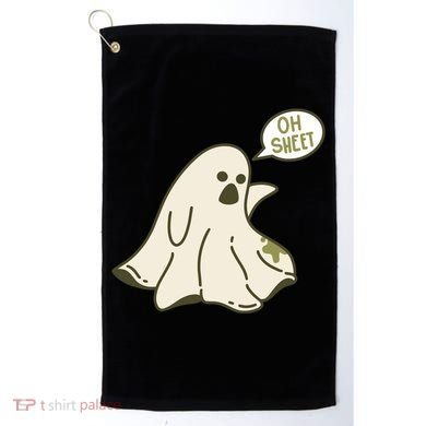 Oh Sheet Ghost Funny Golf Towel