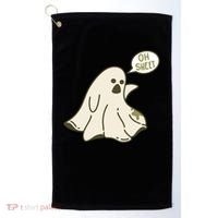 Oh Sheet Ghost Funny Golf Towel thumb 0