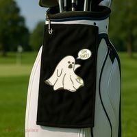 Oh Sheet Ghost Funny Golf Towel thumb 2