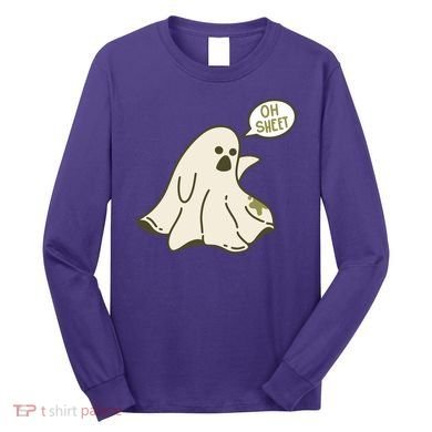 Oh Sheet Ghost Funny Long Sleeve Shirt