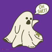 Oh Sheet Ghost Funny Apron thumb 2