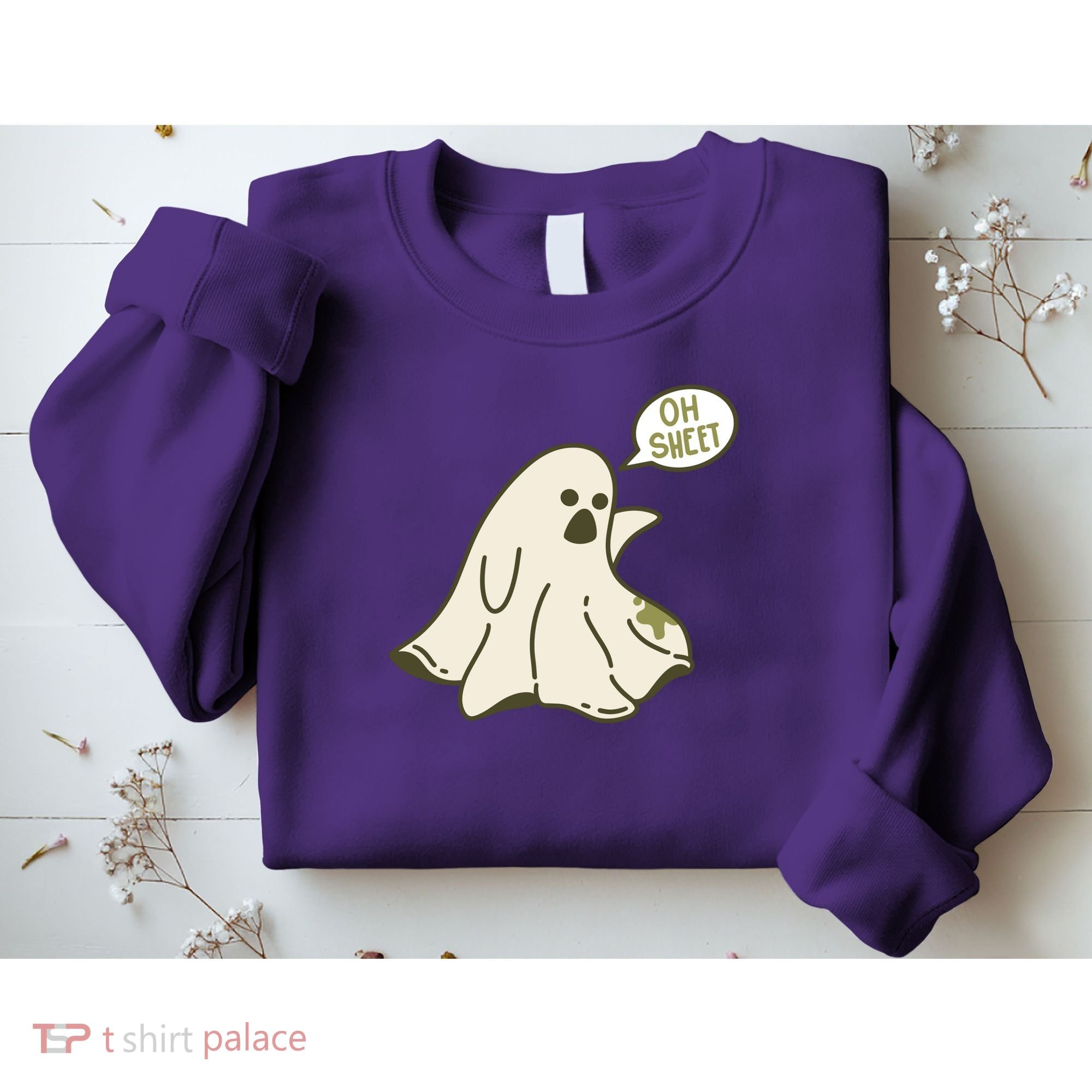 Oh Sheet Ghost Funny Sweatshirt