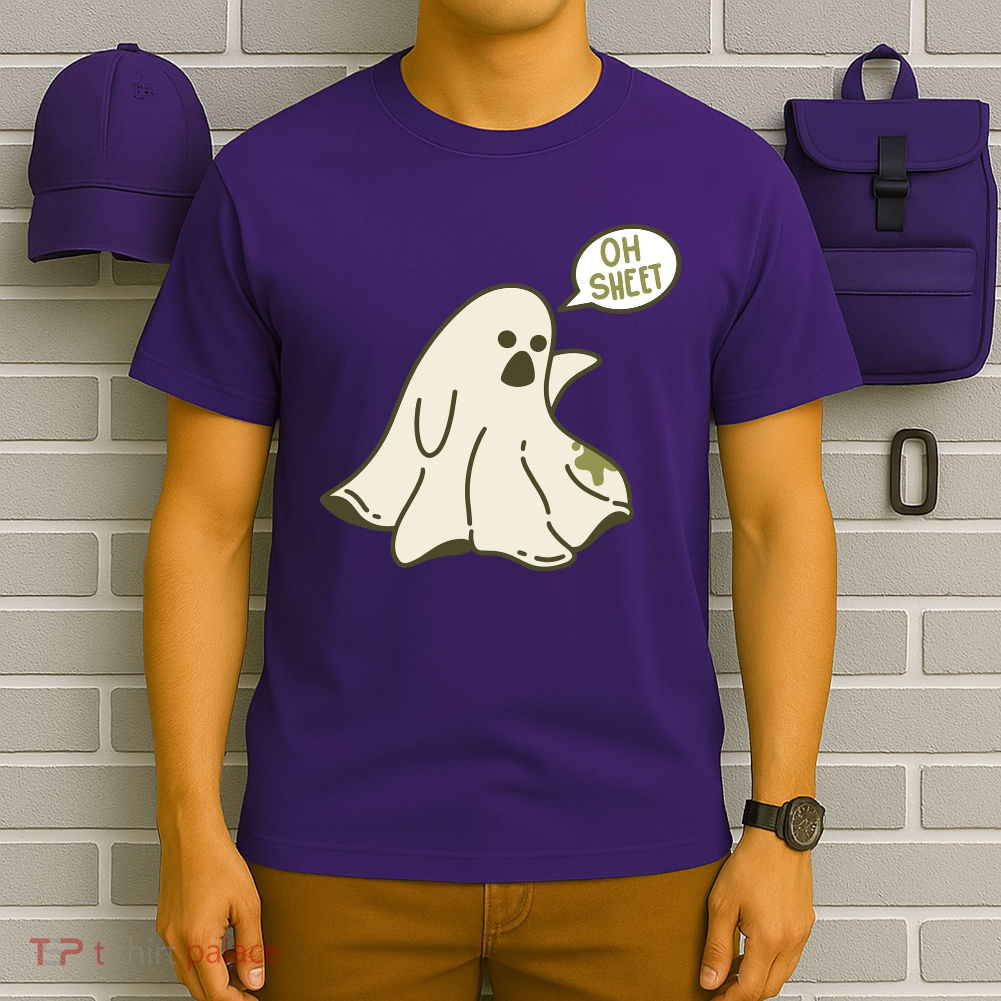 Oh Sheet Ghost Funny T-Shirt
