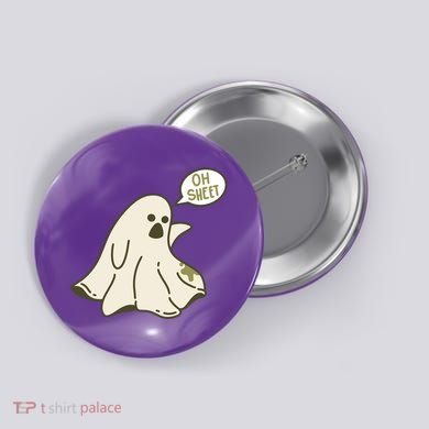 Oh Sheet Ghost Funny Button