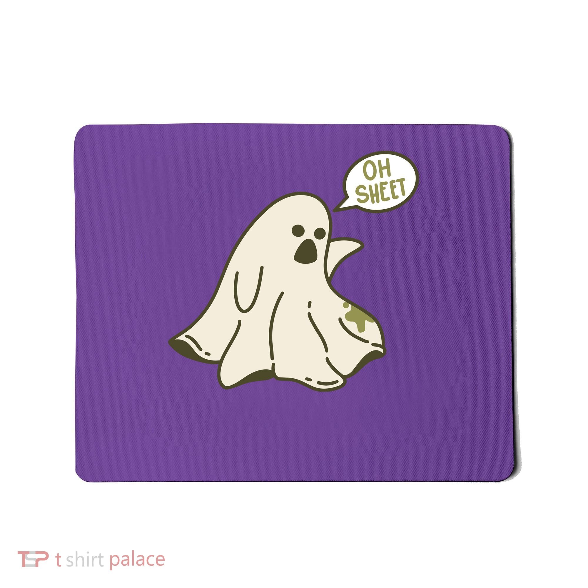 Oh Sheet Ghost Funny Mousepad
