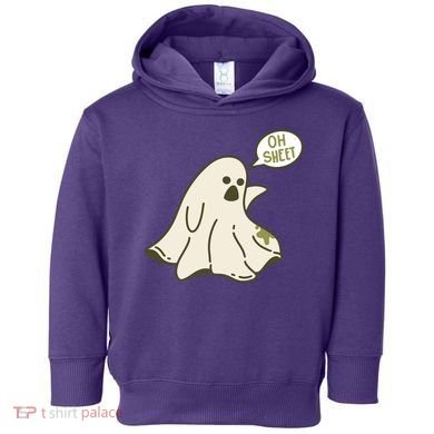 Oh Sheet Ghost Funny Toddler Hoodie