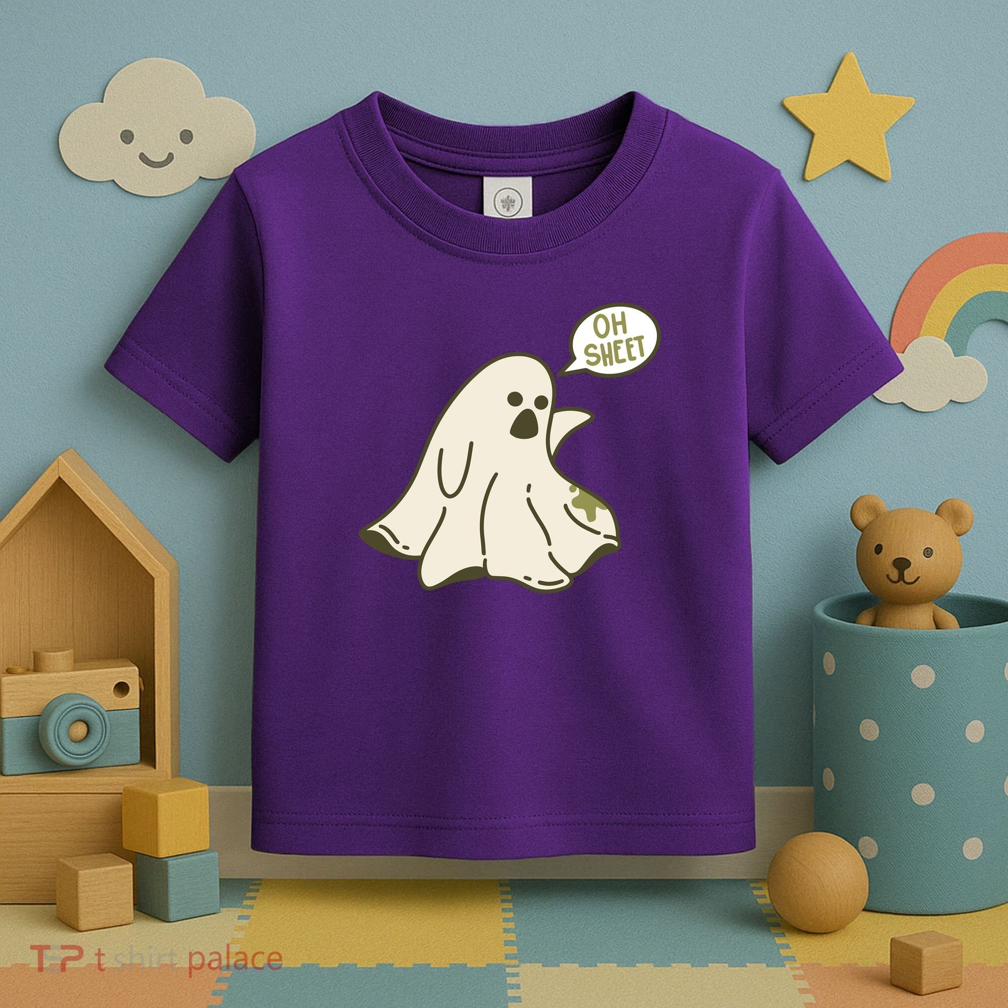 Oh Sheet Ghost Funny Toddler T-Shirt