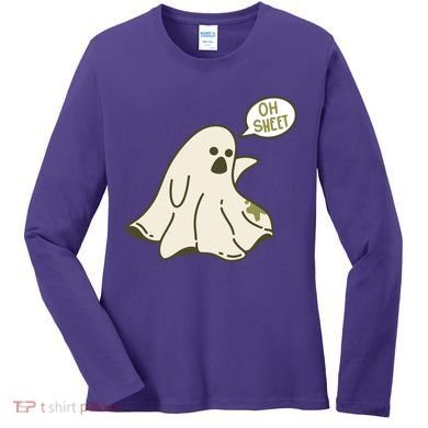 Oh Sheet Ghost Funny Women's Long Sleeve Shirt
