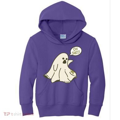 Oh Sheet Ghost Funny Kids Hoodie