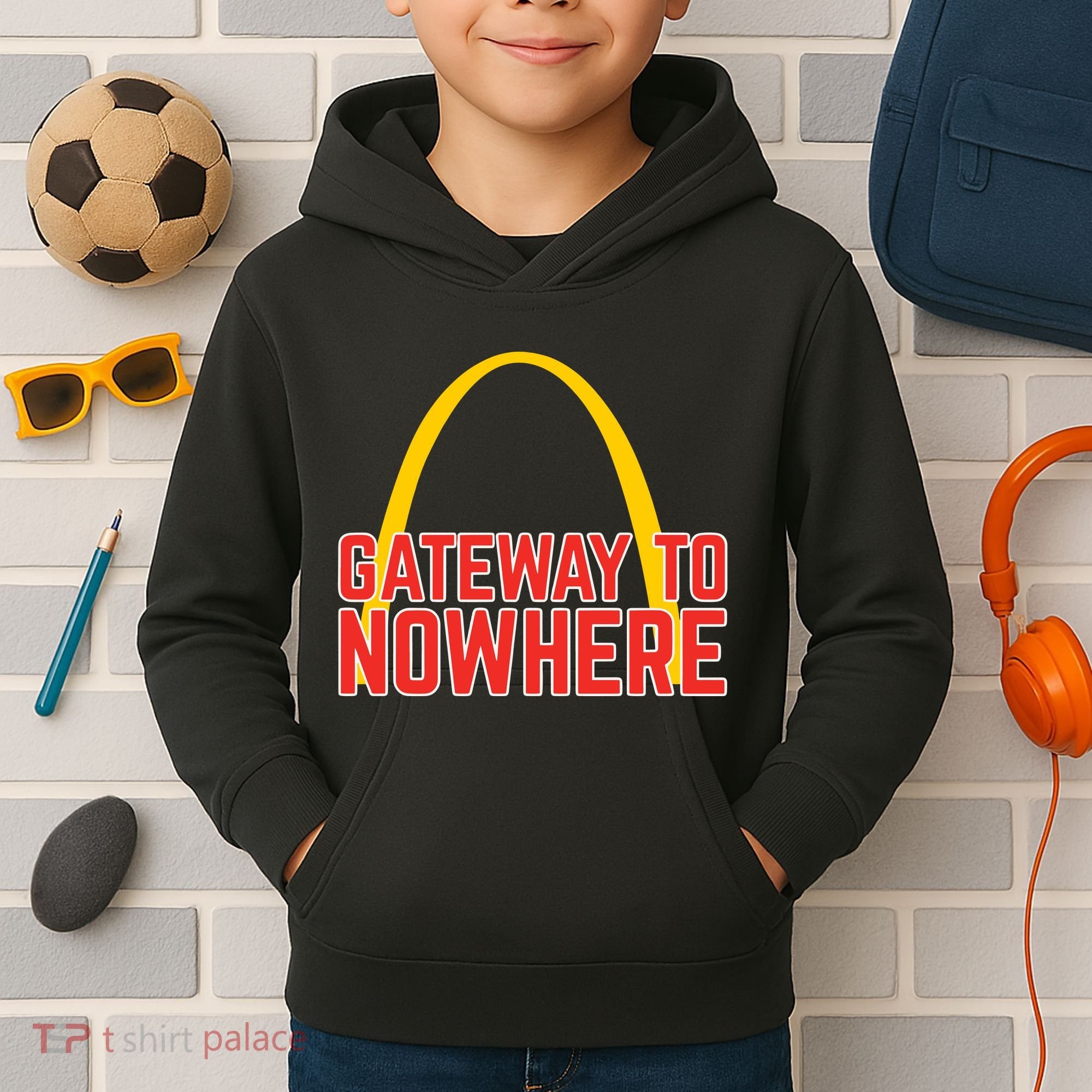 Obvious Shirts Gateway To Nowhere Kids Hoodie