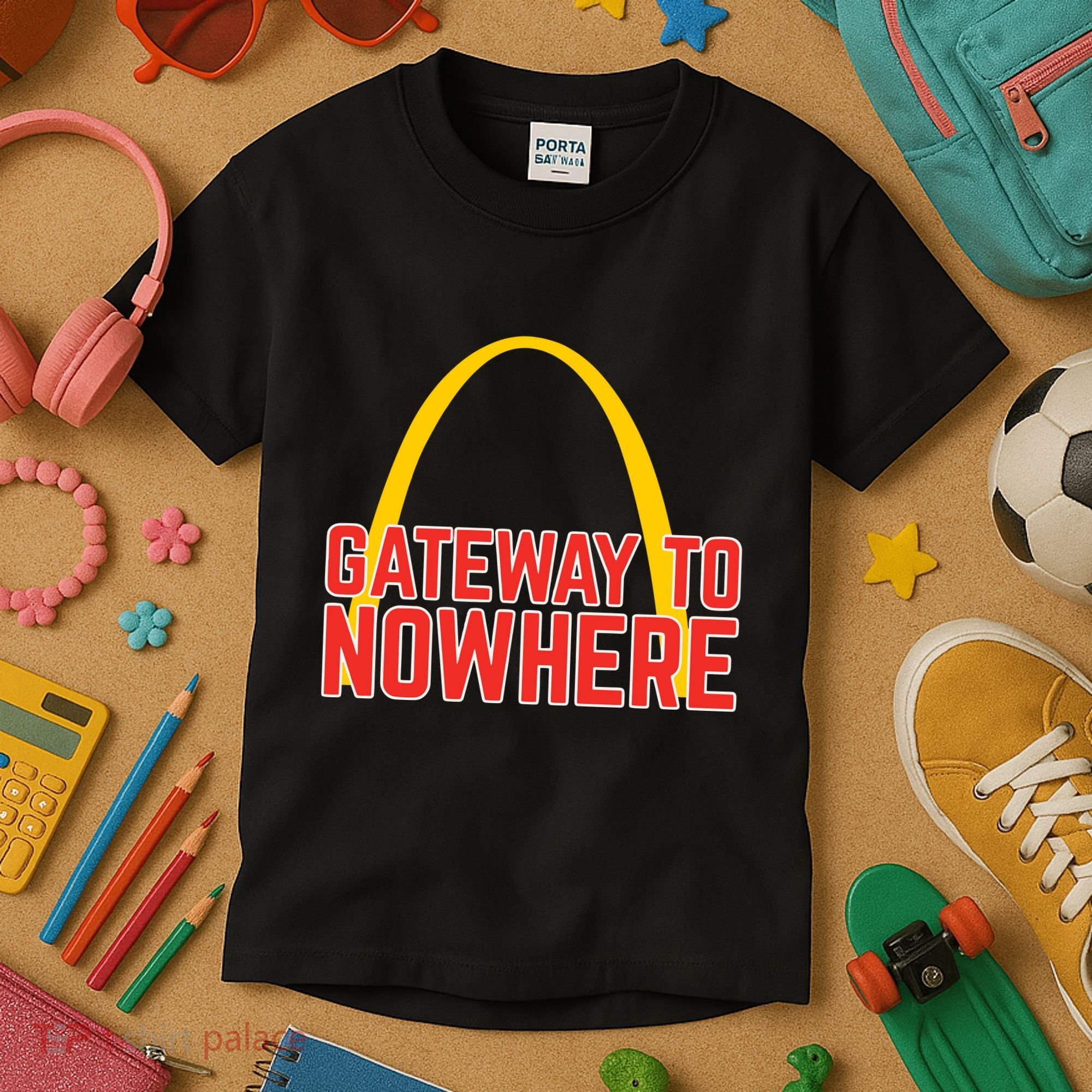 Obvious Shirts Gateway To Nowhere Kids T-Shirt