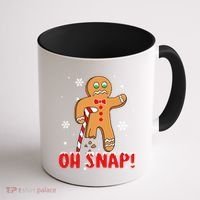 Oh Snap Gingerbread Christmas Xmas Happy Holiday Gift Coffee Mug thumb 1