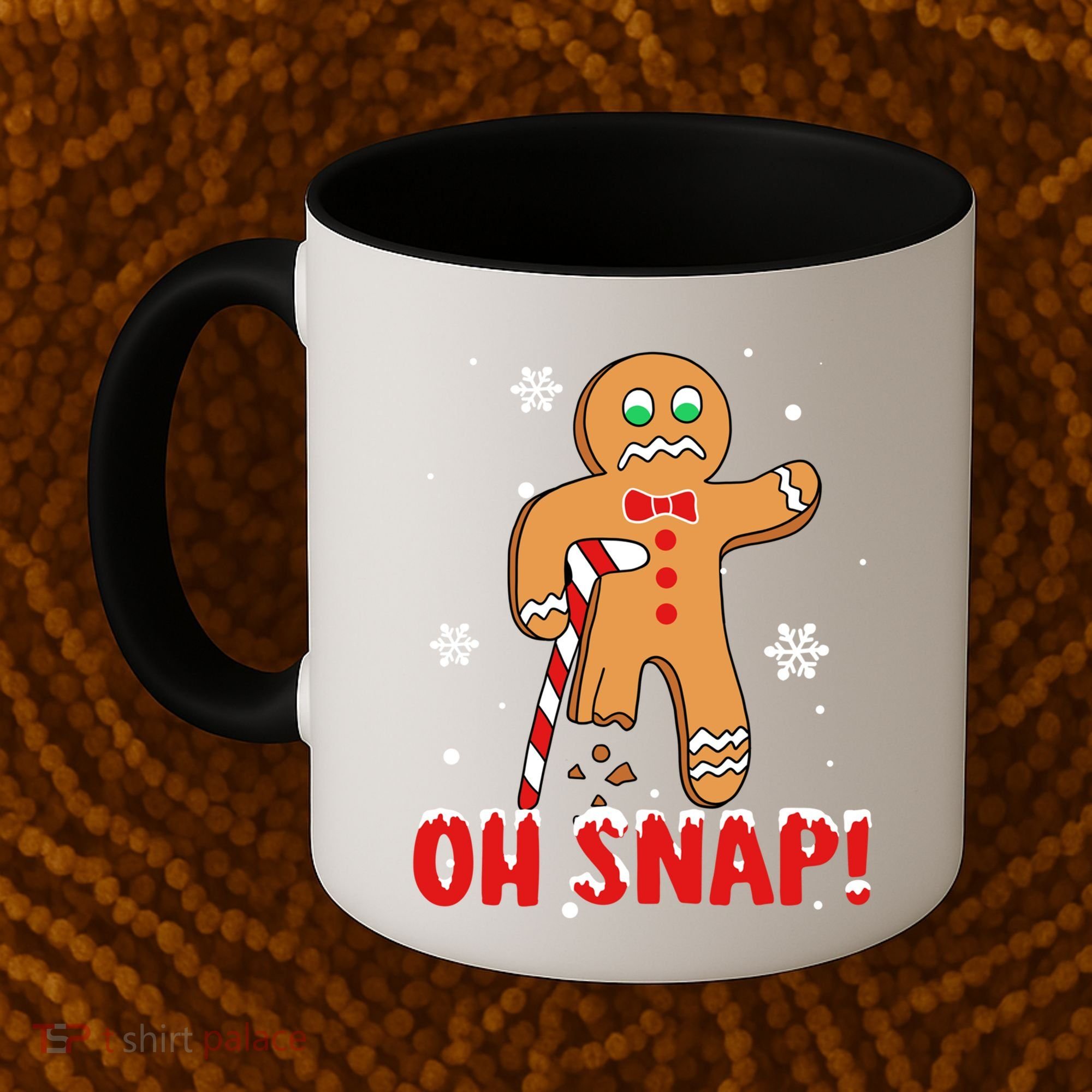 Oh Snap Gingerbread Christmas Xmas Happy Holiday Gift Coffee Mug