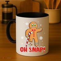 Oh Snap Gingerbread Christmas Xmas Happy Holiday Gift Coffee Mug thumb 4