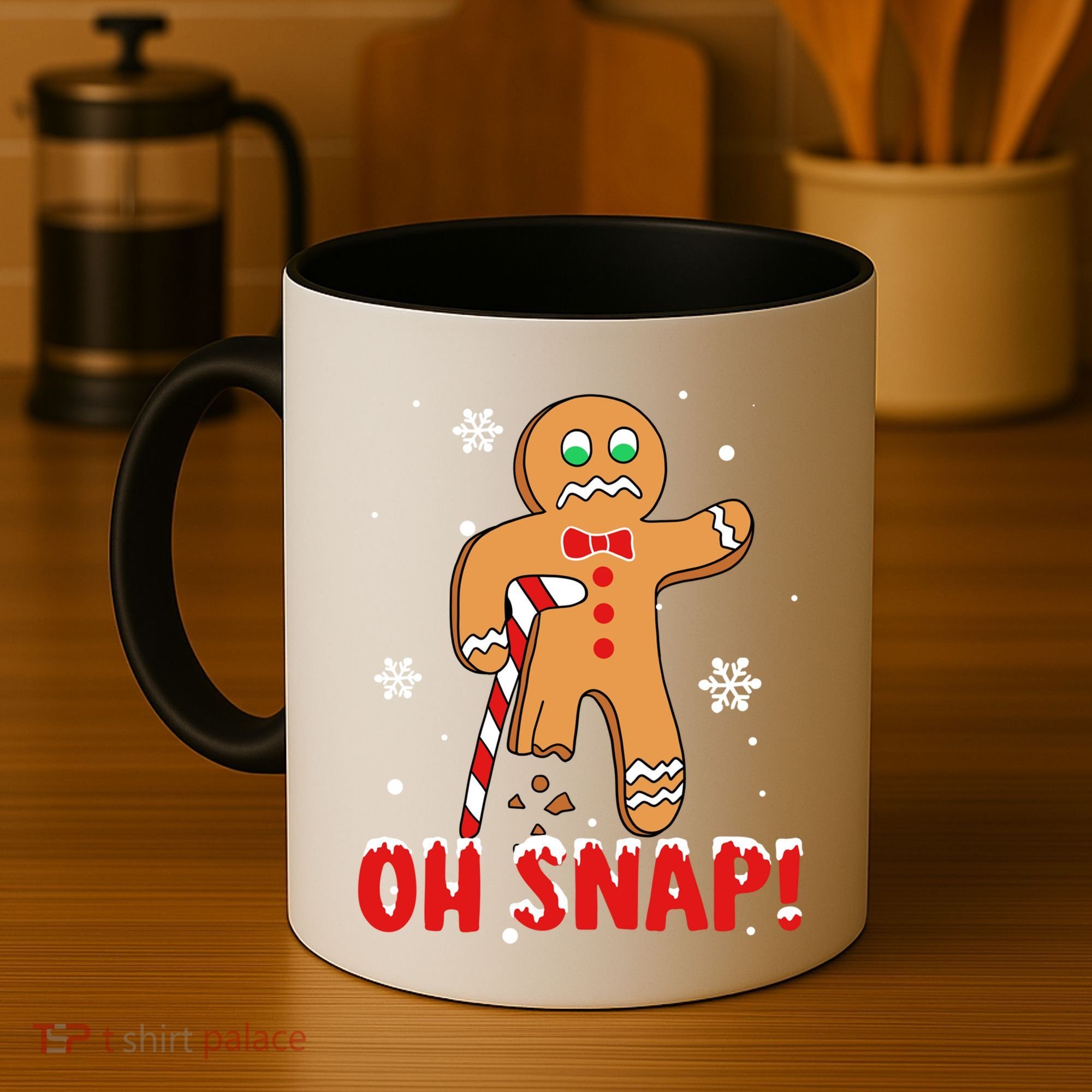 Oh Snap Gingerbread Christmas Xmas Happy Holiday Gift Coffee Mug