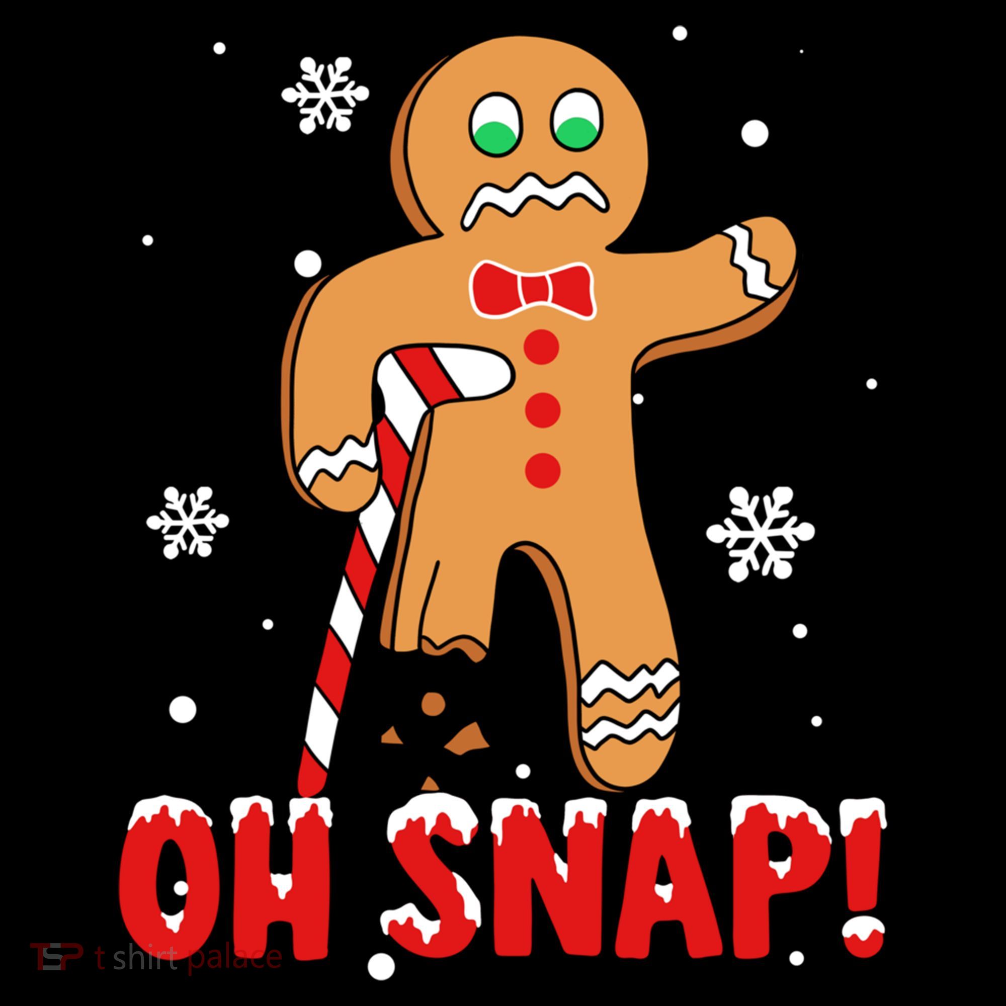 Oh Snap Gingerbread Christmas Xmas Happy Holiday Gift Coffee Mug