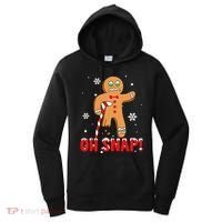 Oh Snap Gingerbread Christmas Xmas Happy Holiday Gift Women's Hoodie thumb 0
