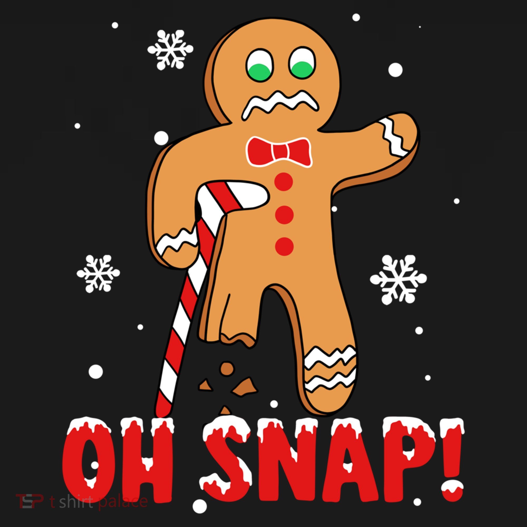 Oh Snap Gingerbread Christmas Xmas Happy Holiday Gift Ornament