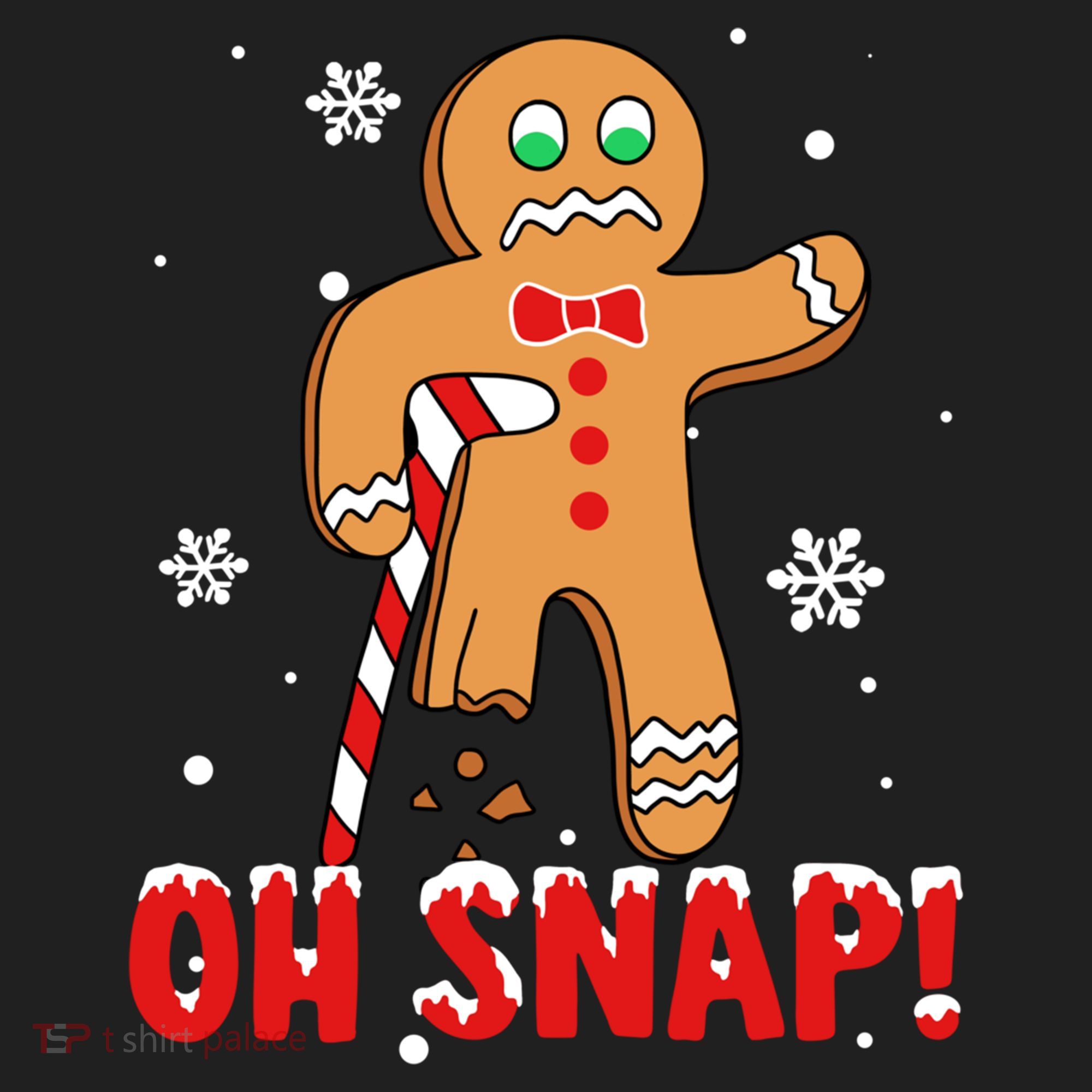Oh Snap Gingerbread Christmas Xmas Happy Holiday Gift Hat