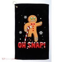 Oh Snap Gingerbread Christmas Xmas Happy Holiday Gift Golf Towel thumb 0