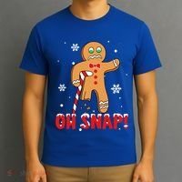 Oh Snap Gingerbread Christmas Xmas Happy Holiday Gift T-Shirt thumb 3