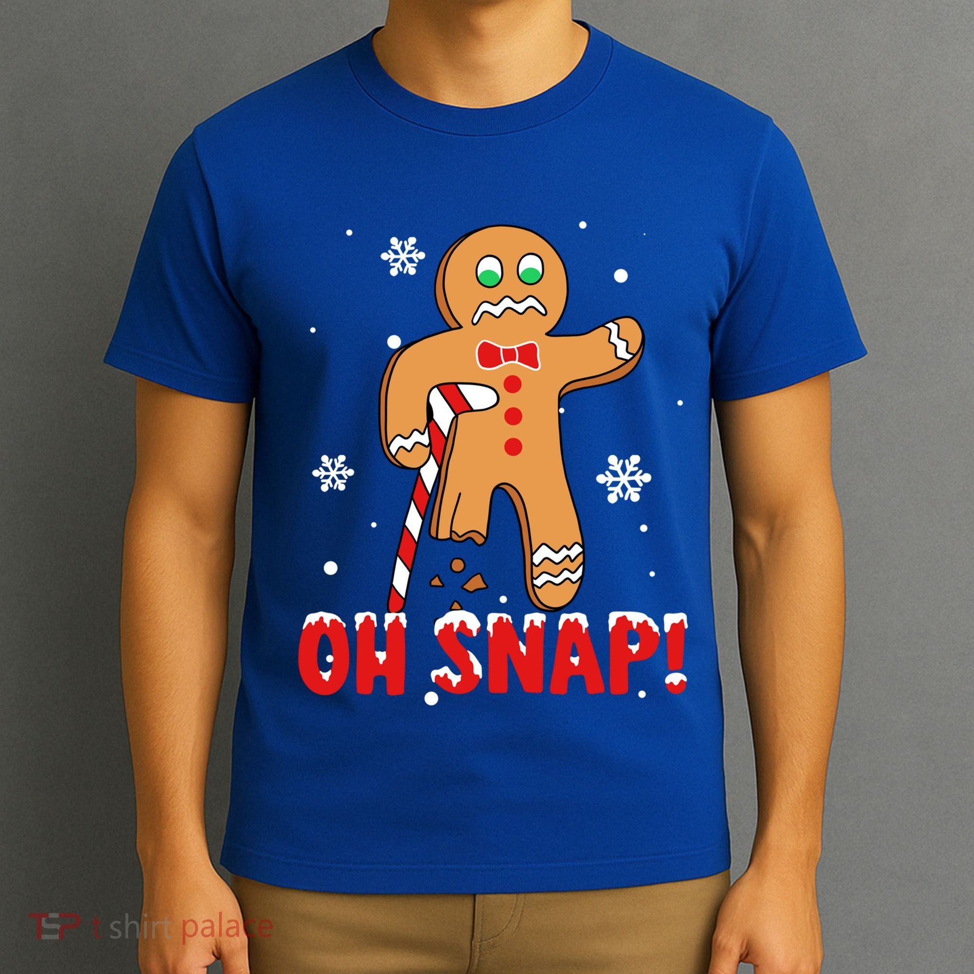 Oh Snap Gingerbread Christmas Xmas Happy Holiday Gift T-Shirt