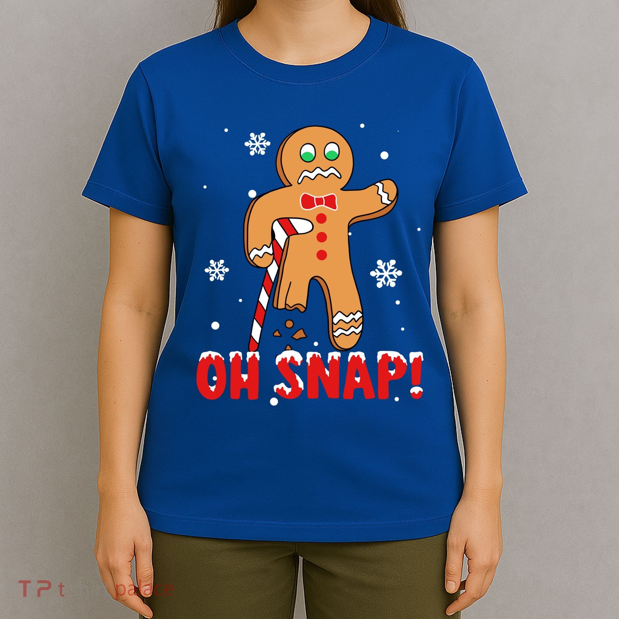 Oh Snap Gingerbread Christmas Xmas Happy Holiday Gift T-Shirt