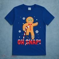 Oh Snap Gingerbread Christmas Xmas Happy Holiday Gift T-Shirt thumb 5